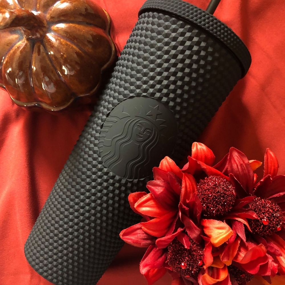 Fall 2019 Starbucks Matte Black Studded Tumbler